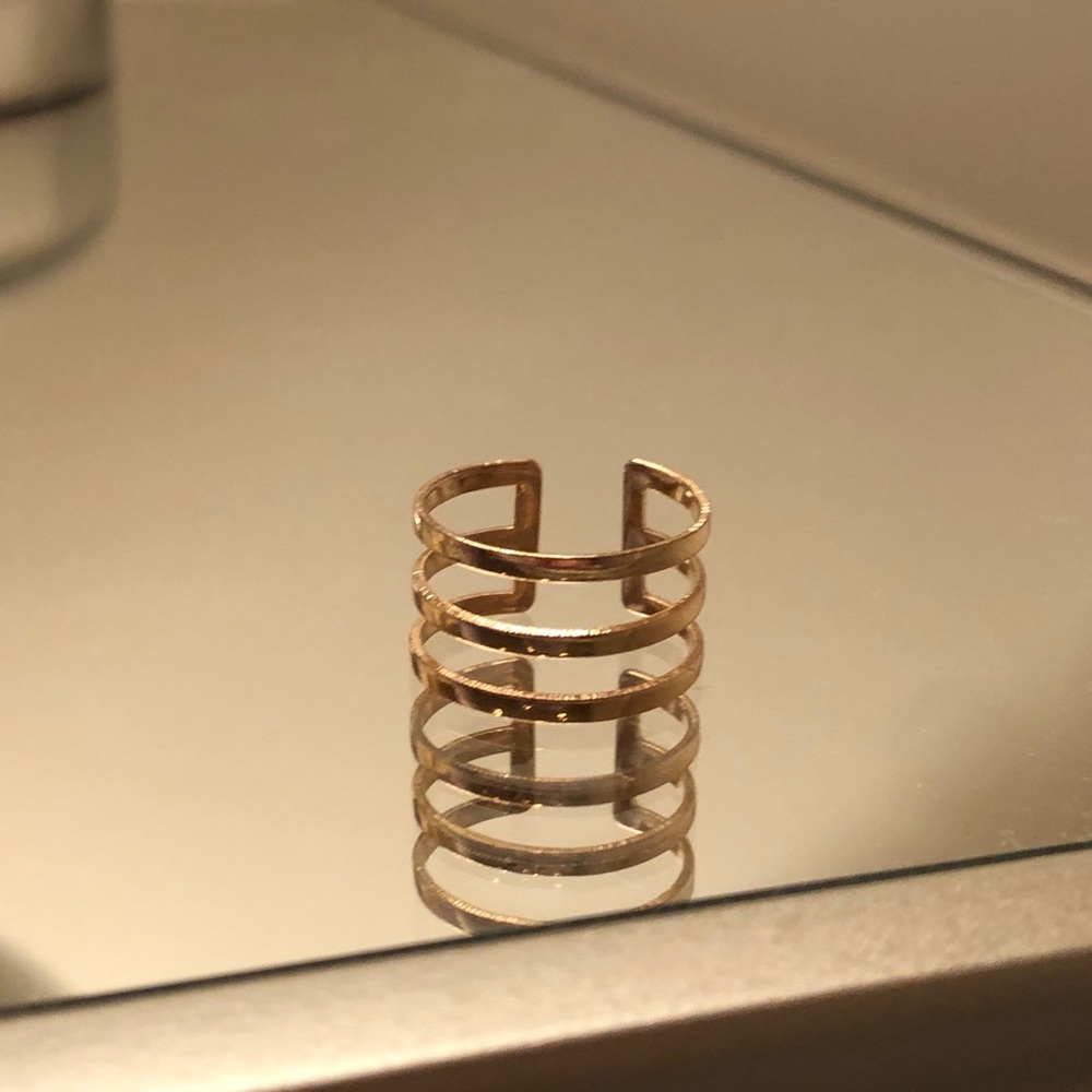gold triple stack ring